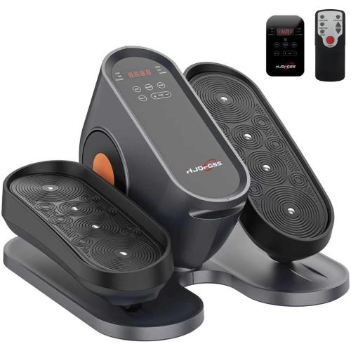 HJDFGSS Under Desk Elliptical Machine, Electric Leg Exerciser While Sitting for Seniors with Remote Control, Whisper Quiet Motorized Seated Pedal Exerciser for No Assembly Required