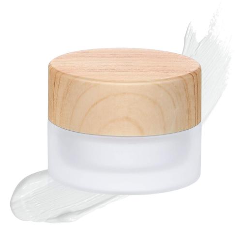 Geiserailie 30 Pieces Glass Cosmetic Containers Empty Sample Jars with Leak Proof Lids Makeup Sample Containers for Lotion Cream Cosmetic (10 Gram)