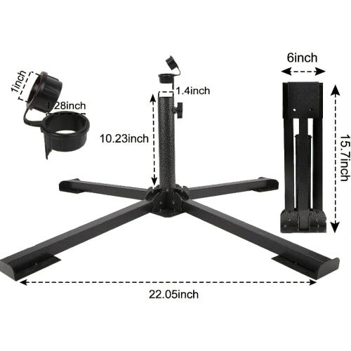 Heavy Duty Patio Umbrella Stand - Portable Beach Umbrella Base Holder, Adjustable for Courtyard, Garden, Grass, Pool & Outdoor Use maybe missing pieces