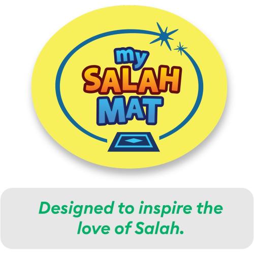 My Salah Mat for Kids - Interactive Muslim Prayer Rug for Kids Learning The Salah - Fun & Easy Prayer Mat with 36 Touch Keys, 15 Languages, Speaker, & Booklets - Islamic Toys for Ages 3 to 8