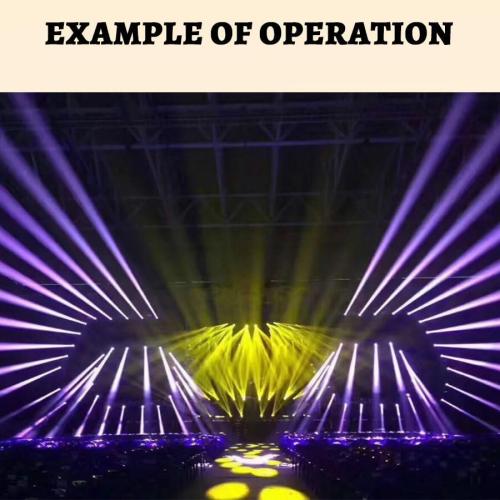 Size 380W Beam 20R Moving Head DMX Stage Light with Rotating Prism Gobos and Colors Frost Effect for DJ Disco Party Stage Show (1 Light)