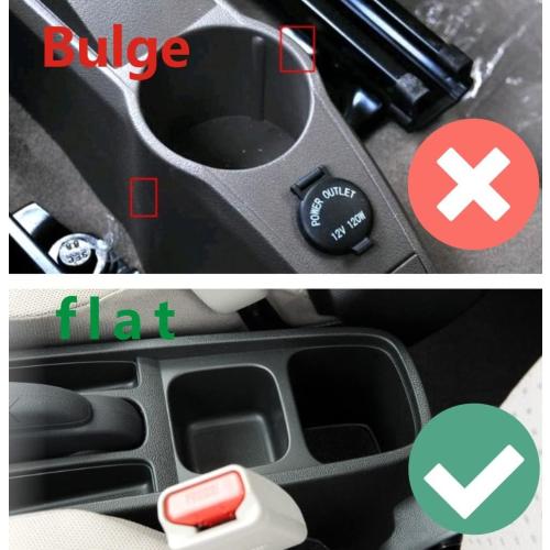 Armrest Box Double Layer Front Center Console Black Leather with Charging 7 USB Ports for Universal Car