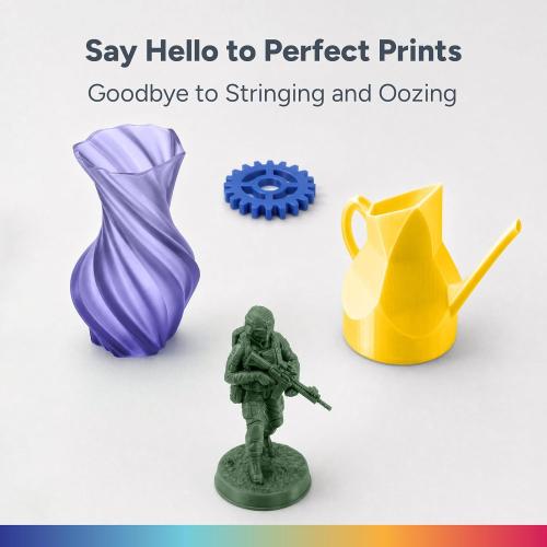 OVERTURE PETG Filament 1.75mm Bundle 10kg, High Speed 3D Printer Filament, Neatly Wound & Clog-Free, 10 Pack 1kg(2.2lbs), Accuracy  /- 0.02mm, Fit Most FDM Printers (Black 10 Pack)