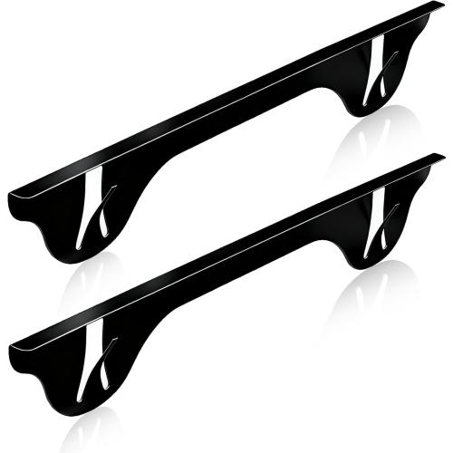 Upgrade 316 Stainless Steel Stove Gap Covers (2 Pack, 23.4”, Black), Heat-Resistant Stove Gap Filler for Kitchen Counter and Stovetop, Range Trim Kit Oven Gap Guard Between Stove and Counter