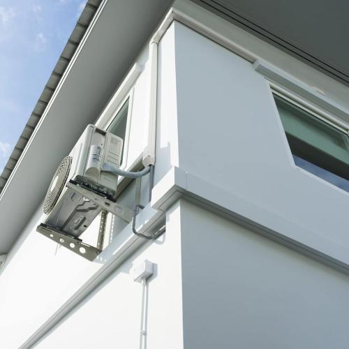 BEWAVE Mini Split Line Set Cover Kit, Decorative PVC Line Cover Kit for Mini Split Air Conditioners and Heat Pumps 3 Wx16.1' L