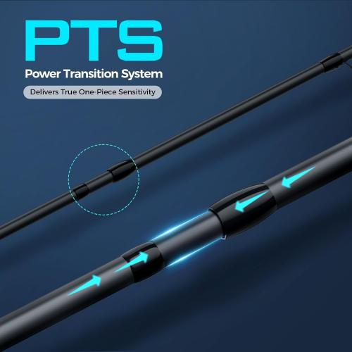 KastKing Verus Performance Spinning & Casting Fishing Rod with Extra Tip, Lightweight KastFlex IM6 Graphite, FazLite Rings Guides, Extra Tip Section, EVA Grip, PTS Power Transition System