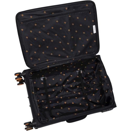 it luggage Compartment, Unisex Polyester Material Soft Case, 8x360 degree Spinner Wheels, Expandable Trolley Bag, Telescopic Handle, TSA Lock, 12-3149-08, Lightweight, Black, Large, Polyester Softside