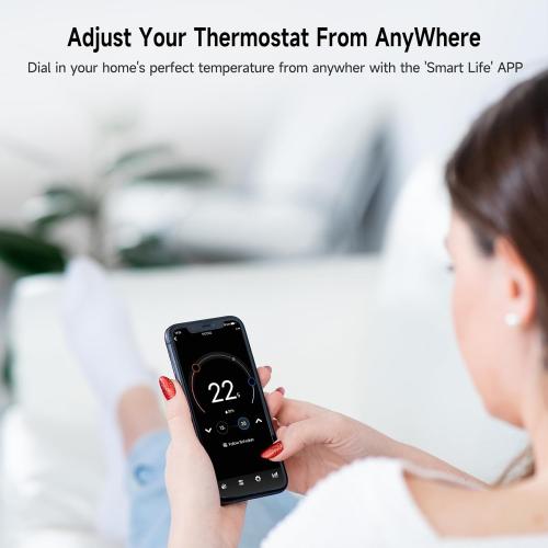 Smart Thermostat for House, WiFi Programmable Thermostat, Compatible with Alexa and Google Assistant, Remote Control Tuya/Smart Life, ????-???????????????? ????????????????????????????????