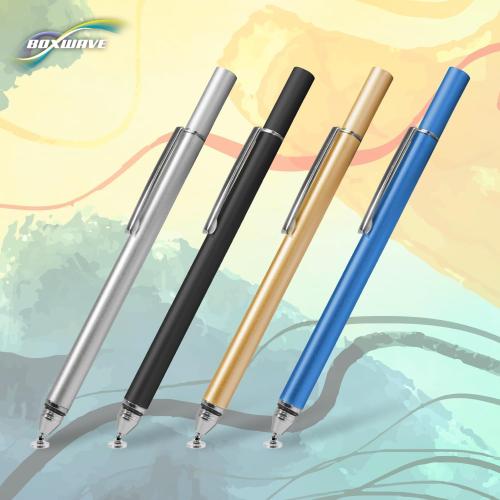 BoxWave Stylus Pen Compatible With ONN Tablet (8 in) - FineTouch Capacitive Stylus, Super Precise Stylus Pen - Lunar Blue