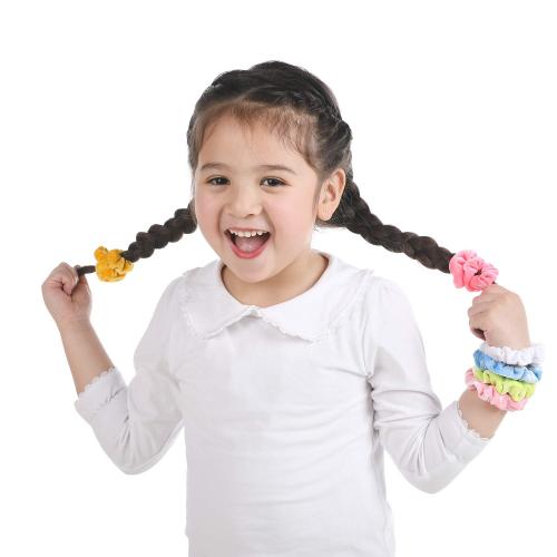 Small Funtopia Velvet Scrunchies, 24 Pcs Colorful Hair Ties for Thick and Thin Hair, Soft Mini Elastic Ponytail Holders and Rubber Bands Hair Accessories for Women and Girls