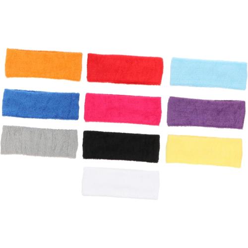 7 Pack. . .Sports Sweat Headbands for Men and Women Moisture Wicking Workout Gear for Running Yoga Gym and Fitness Activities Fashionable and Functional Design