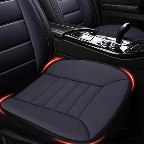 Car Seat Cushion Pad 1.2 Thick Comfort Seat Protector for Car Driver Seat Office Chair Home Use Memory Foam Seat Cushion with Non Slip Bottom,  Dark Gray