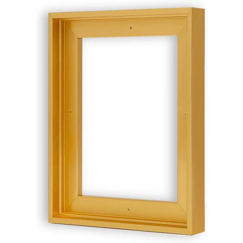 Canvas Floater Frame for 11“x 14 Canvas Paintings,Canvas Frame,Canvas Floater Frame,Canvas Floating Frame,Floating Frame for Canvas with 0.6~0.9 Deep Floater Frame for Wall Decor (Gold)