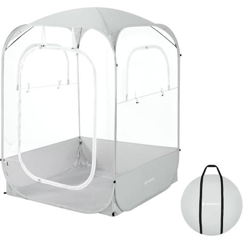 Sports Pods, Instant Pop Up Bubble Tent Fits 1-2 Persons, No Condensation, Spacious Interior, Ultra Visibility for Outside Sports Events, Fishing, Ultra Visibility, All Weather Protection