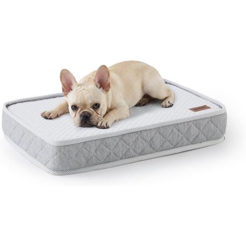 ZOMISIA Breathable Orthopedic Dog Bed for Medium Dog, Reversible Warm & Cooling Dog Bed Mattress for All Season, 4 Thick Honeycomb Supportive Pet Bed with Detachable Non-Slip Bottom, Waterproof Cover