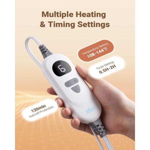 iDOO Graphene-Infused Heating Pad for Neck, Shoulders & Back | Weighted Design for Snug-Fit, FSA Eligible Items Only List, Birthday Gift for Women, Men, Mum, Dad & Elderly
