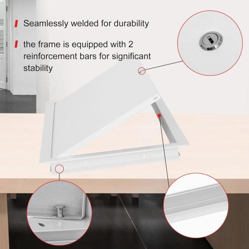 Access Panel for Drywall,Attic Door, Ceiling Access Panel for Drywall, Metal Access Panels to Solve The Problem of Fragile Panels(Screwdriver Latch)