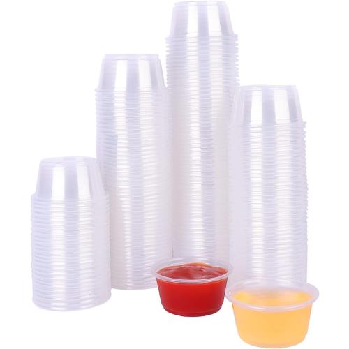 TashiBox Disposable Mini Cups, Portion Cups (No Lids), 200 Count (1 oz)
