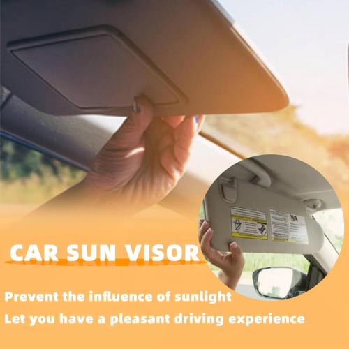 Driver Left Side Sun Visor Compatible with 2017-2021 Honda Pilot 2018-2020 Honda Ridgeline Replacement Sun Shade (Shadow Beige) with Vanity Light/with Makeup Mirror