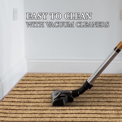 Brown 2ft x 6ft Custom Sizes Runner Rug Indoor Outdoor Utility Carpet Runners, Floor Mats with Non Slip Rubber Backing Waterproof Area Rugs for Hallway Entryway Balcony Garage Stair Laundry Room