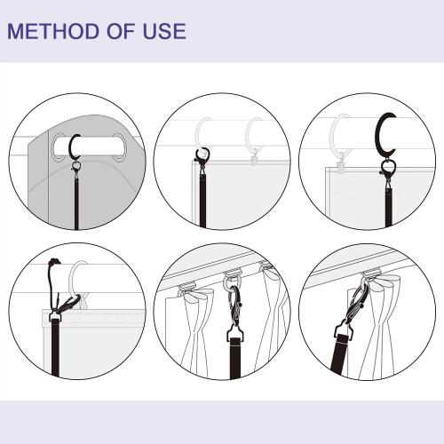 2 Pack 36 Inch Universal Drapery Pull Rod Invisible Clear Curtain Wand for Easier Opening and Back (Acrylic, 36)