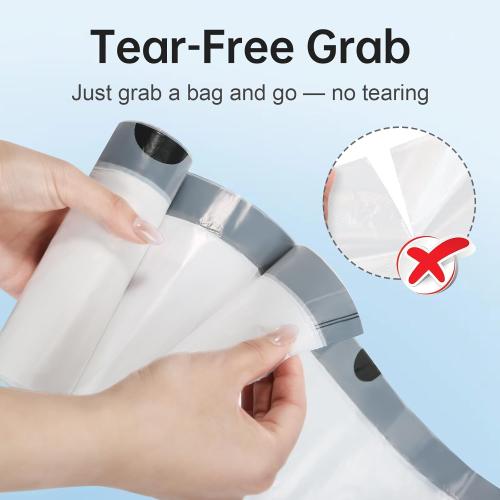 2 Pack White Sensor Trash Can with Trash Bags