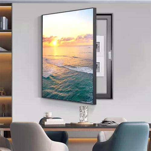 Electric Meter Box Decorative Painting,Hide Distribution Cover Decoration | Hanging Picture Wall Mounted for Breaker Electrical Panel Fuse Switch (40x60cm/15.7x23.6in)