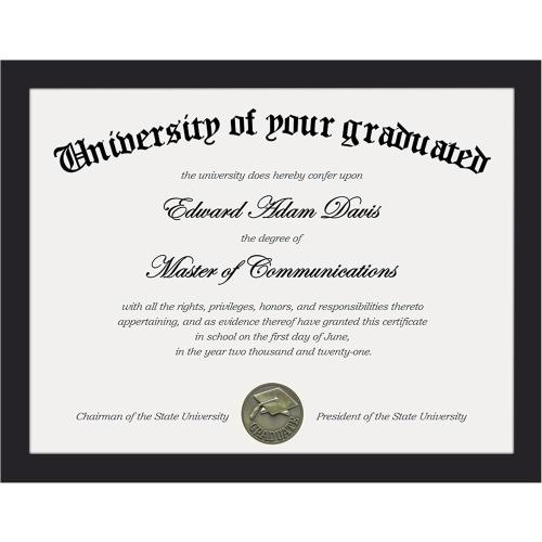 upsimples Certificate Frame, 8.5 by 11 Diploma Frames, 1 Pack, Black