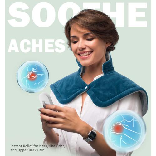 Heating Pad for Neck and Shoulder, Heating Pad for Pain Relief, Christmas Gifts for Dad, Men, Women Mom, Dad Husband Fathers Day Birthday Gifts, 6 Heat Settings Auto-Off Home Office