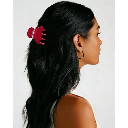 MAORULU 1.85 Small Acetate Hair Claw Clip for Thin & Medium Hair