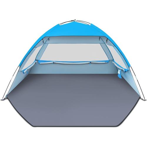 Gorich Beach Tent Sun Shelter with UPF 50＋ UV Protection, Lightweight & Easy Setup Beach Shade Canopy, Portable Beach Shade Tent Beach Cabana