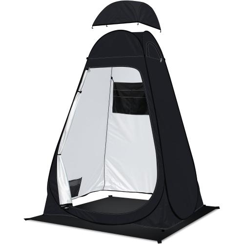 Pop Up Privacy Shower Tent Camping Portable Toilet Tent Outdoor Changing Porta-Potty Camp Bathroom Dressing Room Instant Privacy Shelters for Hiking Beach Picnic Fishing, Extra-Tall