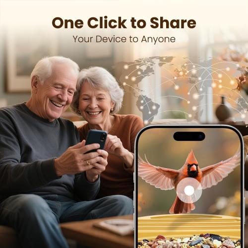 Smart Bird Feeder with Camera, 2.5K UHD Bird Camera AI Identifies 11,000  Bird's Species, Real-time Bird's Videos & Pictures, Solar Powered Wireless Outdoor, Ideal