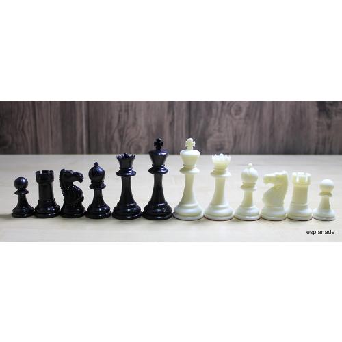 StonKraft - Tournament Chess Pieces (with Two Extra Queens) Chessmen Staunton Coins (3.75 Inch King Height) - 650 Grams (Black and White)