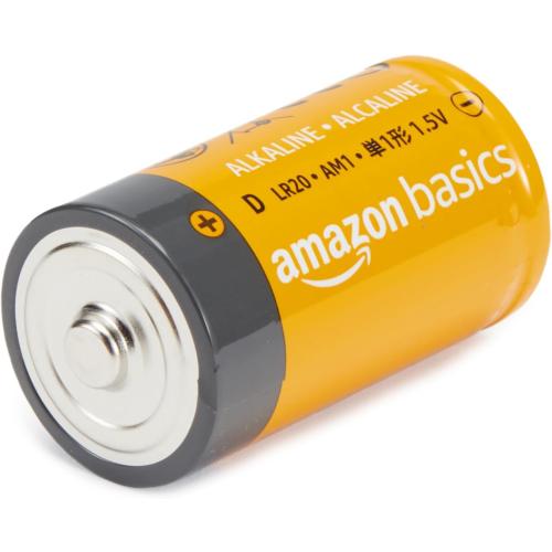 Amazon Basics 12-Pack D Cell Alkaline All-Purpose Batteries, 1.5 Volt, 5-Year Shelf Life