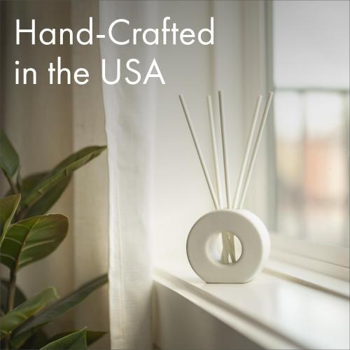 ScentAir Infused Liquidless Reeds | Includes Flameless Reeds and 1 Decorative Vase, White | Essential Oil Aroma Diffuser Sticks | Fresh Spa Scents | Gifting Fragrance | Fresh Linen