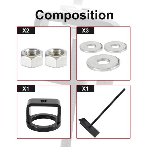 Clutch Compression Tool Universal for ATV UTV Snowmobile, Compatible with Polaris Kawasaki Kymco Yamaha, Primary/Secondary Clutch Compression Tool