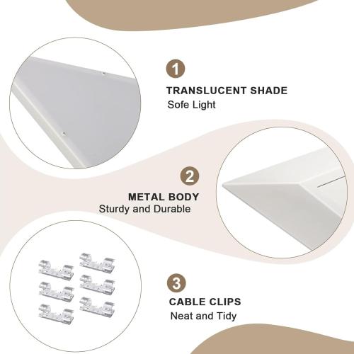 Upgraded Corner Light with Remote, Stepless Dimmable LED Corner Lights for Living Room, 3000K/4000K/6000K Plug in Ceiling Lights with Switch, Overhead Light for Bedroom, Living Room,24W