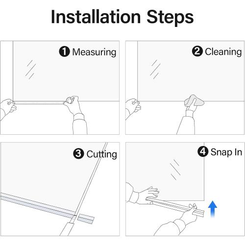 Yecaye 3 Pack 3/8 x 39 Shower Door Bottom Seal,Shower Door Sweep,Frameless Glass Seal Strip,Stop Leaks and Create a Water Barrier, Water Guard 10MM