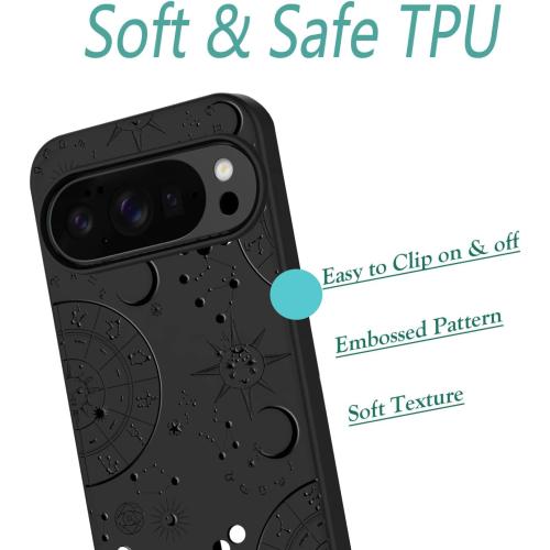 Unov Case for Pixel 10 Pro/Pixel 10, Black, Unoverse Galaxy