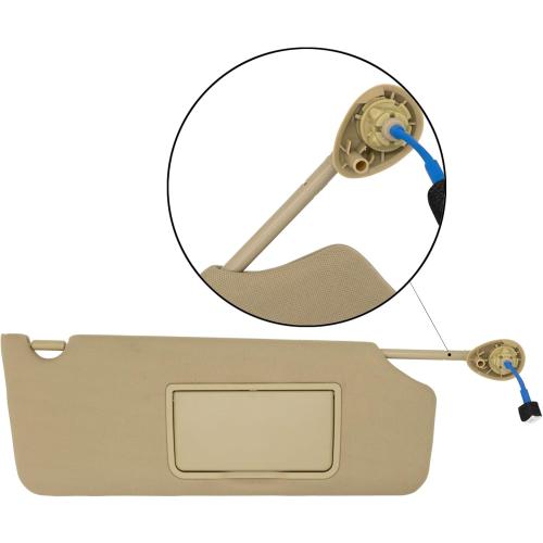 NHILES Driver & Passenger Side Sun Visor Fits for Honda Pilot 2016-2022 Honda Ridgeline 2018-2020 Replacement Sun Shade # 83280-TG7-A12ZA 83230-TG7-A12ZA (Shadow Beige)