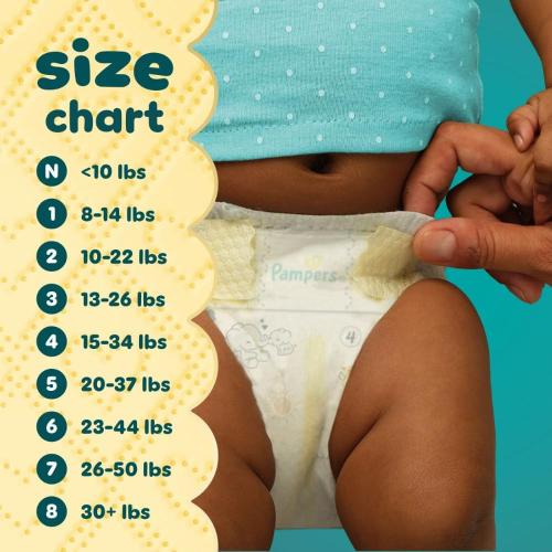 Pampers Swaddlers Diapers, Size 3 (13-26 lbs), 168 Count, Absorbent, Keeps Baby Dry and Comfortable, Skin Safe Disposable Baby Diaper (Packaging May Vary)