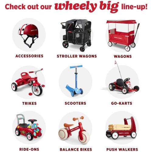 Radio Flyer My 1st Scooter, Red, For Kids 2-5 Years Old, Extra Wide Base for Balance, 2 Front Wheels for Added Stability, Easy to Use Foot Brake, 3 Wheel Scooter for Kids, (Amazon Exclusive)