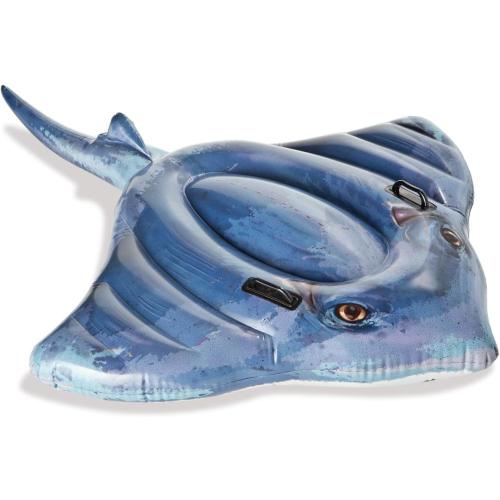 Color Blue Intex Stingray Ride-On Inflatable Swimming Pool Beach Float Toy -57550NP