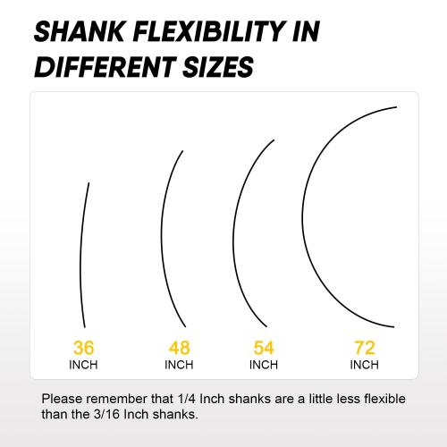 HUAALIUCHE Installer Drill Bit 48-Inch x 3/4-Inch Fish Bit for Pulling Wire Through Tight Spaces with Minimal Damage -1 Pack