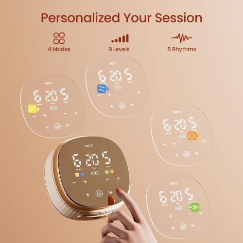 NCVI Electric Breast Pump 8132, Hospital-Grade -300mmHg, Micro-Vibration Comfort, 4 Modes · 9 Levels · 5 Speeds (180 Combos), 4400mAh Rechargeable, 17-24mm Fit, Quiet Portable Breast Pump