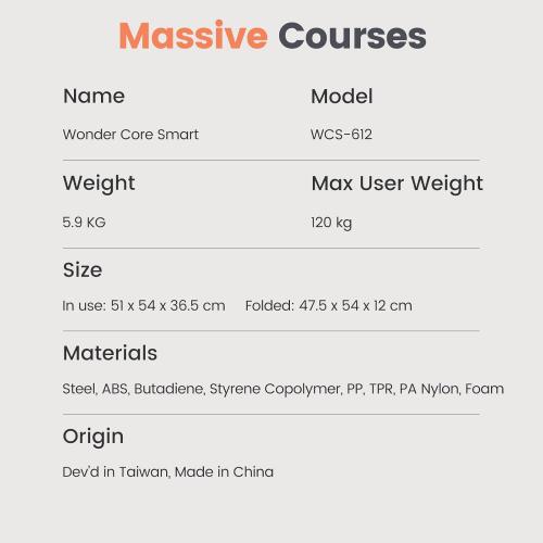 Wonder Core Smart, Ab Machine, Ab Workout Equipment, Sit Up Machine & Exercise Equipment, Ab Crunch Machine for Stomach Workout, Ab Core Trainer Abdominal Machine for Home Gym