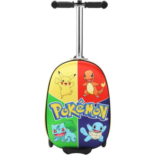 Bioworld Pokemon Character Art Scooter Youth Rolling Luggage Suitcase