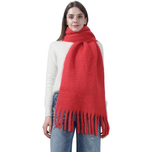 SUNDSGT Womens Winter Scarf for Women Cold Weather Wool Blend Long Soft Thick Warm Blanket Scarf Shawl