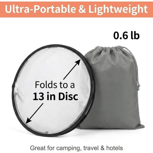 Pop Up Mosquito Tent, Extra Large Foldable Bed Net for Travel | 77 x 30 x 23 in bug net with double zipper, lightweight frame and carry bag for camping or patio use